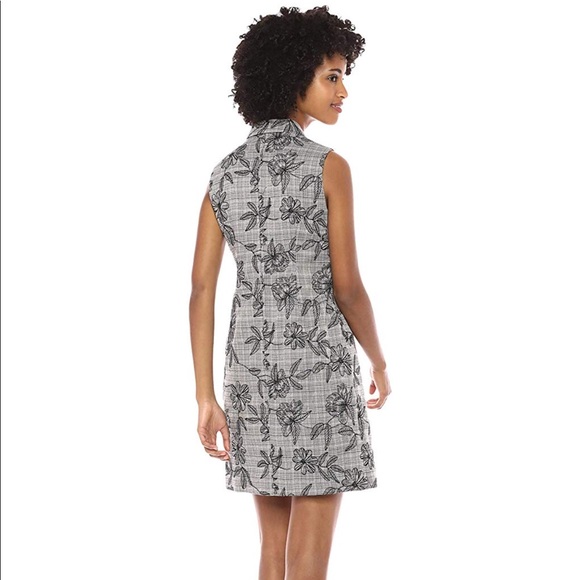 Calvin Klein Sleeveless Embroidered Dress - Picture 2 of 8